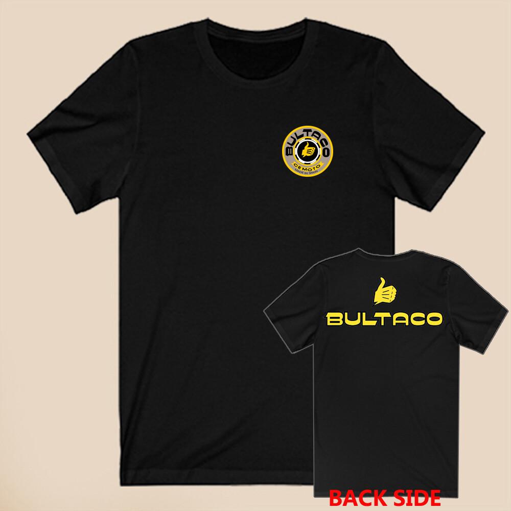 Bultaco Cemoto Испания Мотоциклы Мужская Черная Размер S-5XL Двусторонняя Унисекс Футболка