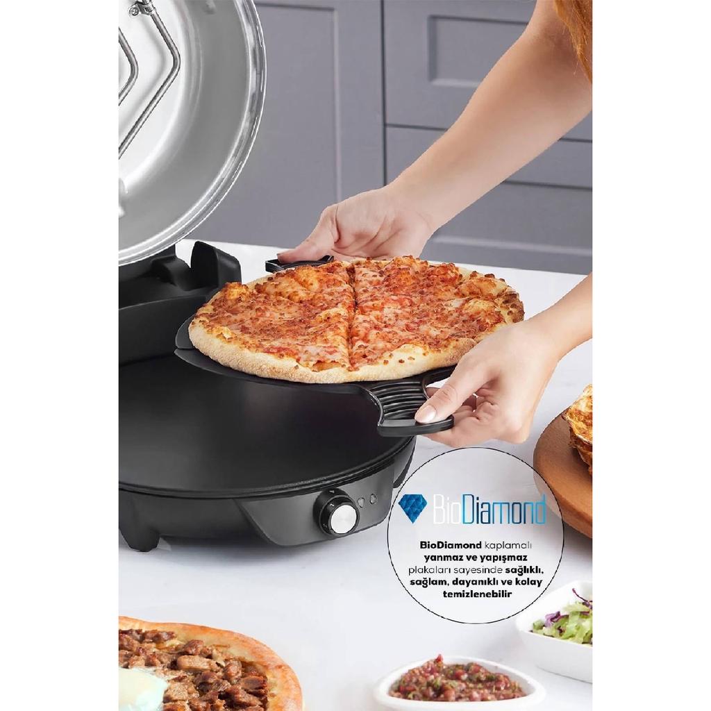 Машина Gastro 10 в 1 для пиццы и лахмакуна Biodiamond Rosegold, новинка