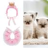 Кошачья бандана для кошек, кружевной шарф для домашних животных, регулируемый, милый, очаровательный, нагрудник, костюмы принцессы на День святого Валентина