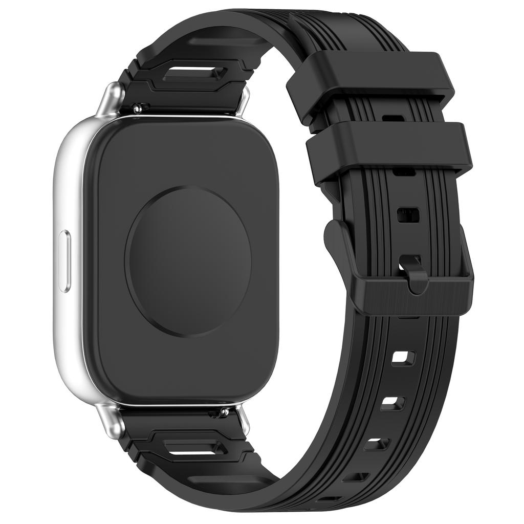 22mm Universal Silicone Watch Band For Huawei Watch GT 5 Pro 46mm/GT 5 46mm/GT 4 46mm Vertical Stripes Strap