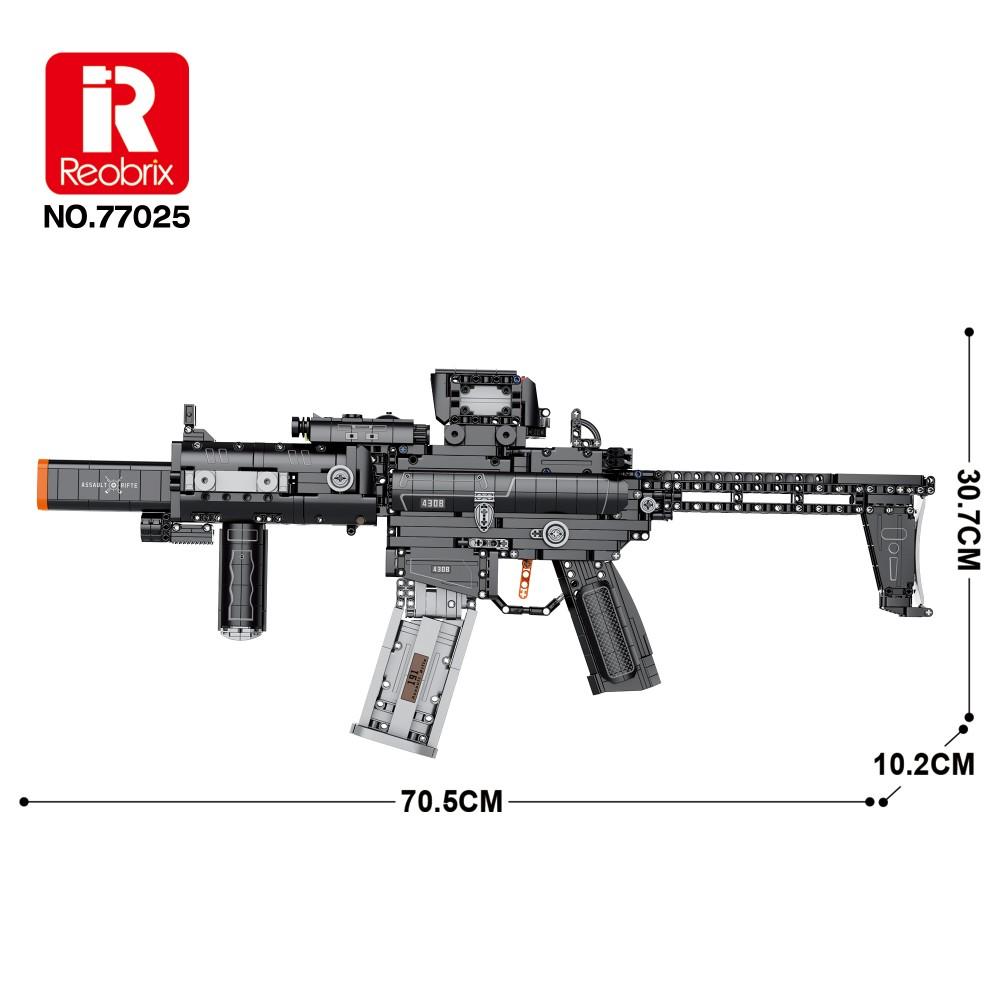 1589 шт. Строительные блоки MCX Tactical Rifle Gun, съемный магазин, модель-имитация пистолета, кирпичики, игрушки для детских варгеймов, праздничные подарки