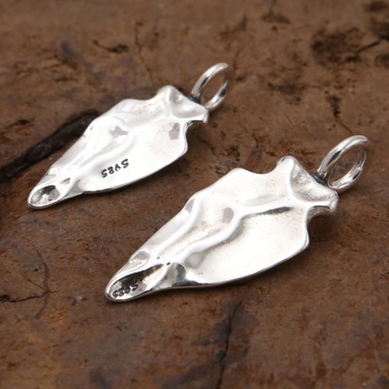 Ювелирные изделия из стерлингового серебра S925 в стиле ретро, тайский серебряный кулон «Летающий орел» для мужчин и женщин, простой маленький кулон