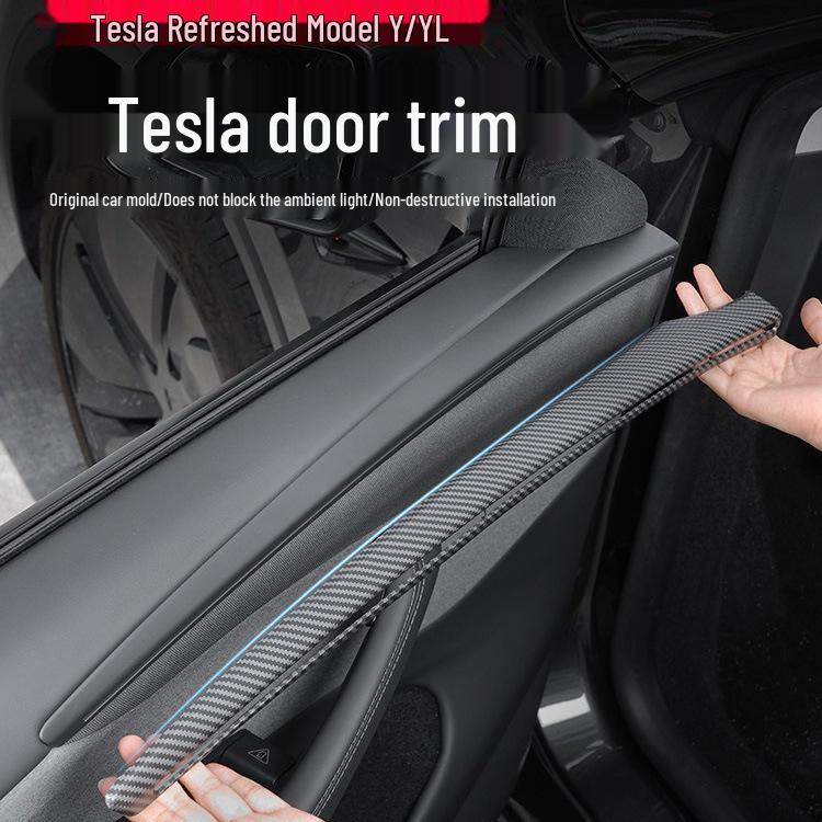 Декоративная наклейка на панель двери шестиместного Tesla Model Y/YL