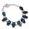 Labradorite Gemstone Handmade 925 Sterling Silver Jewelry Necklace 18" W3h75