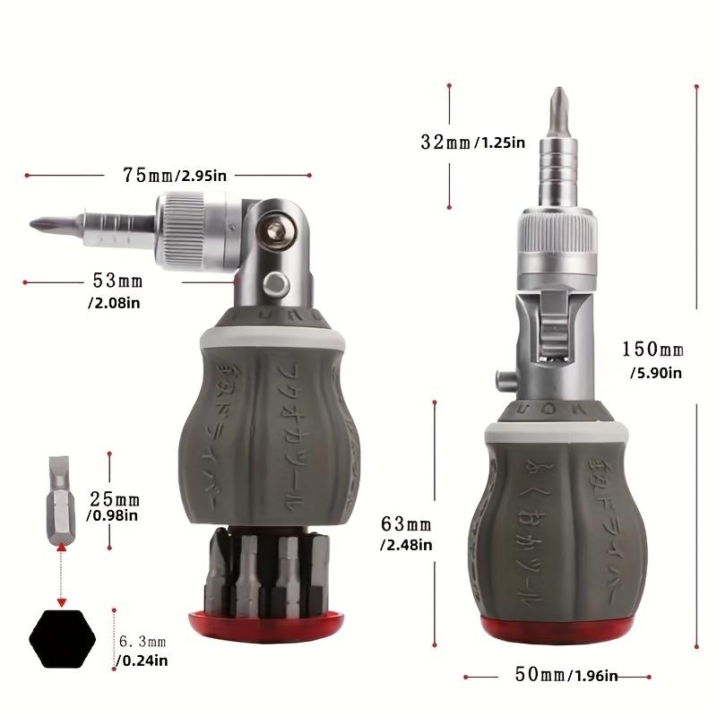 Многофункциональная отвертка с храповым механизмом 8 в 1, многофункциональная магнитная отвертка, профессиональная угловая отвертка, инструмент для ремонта