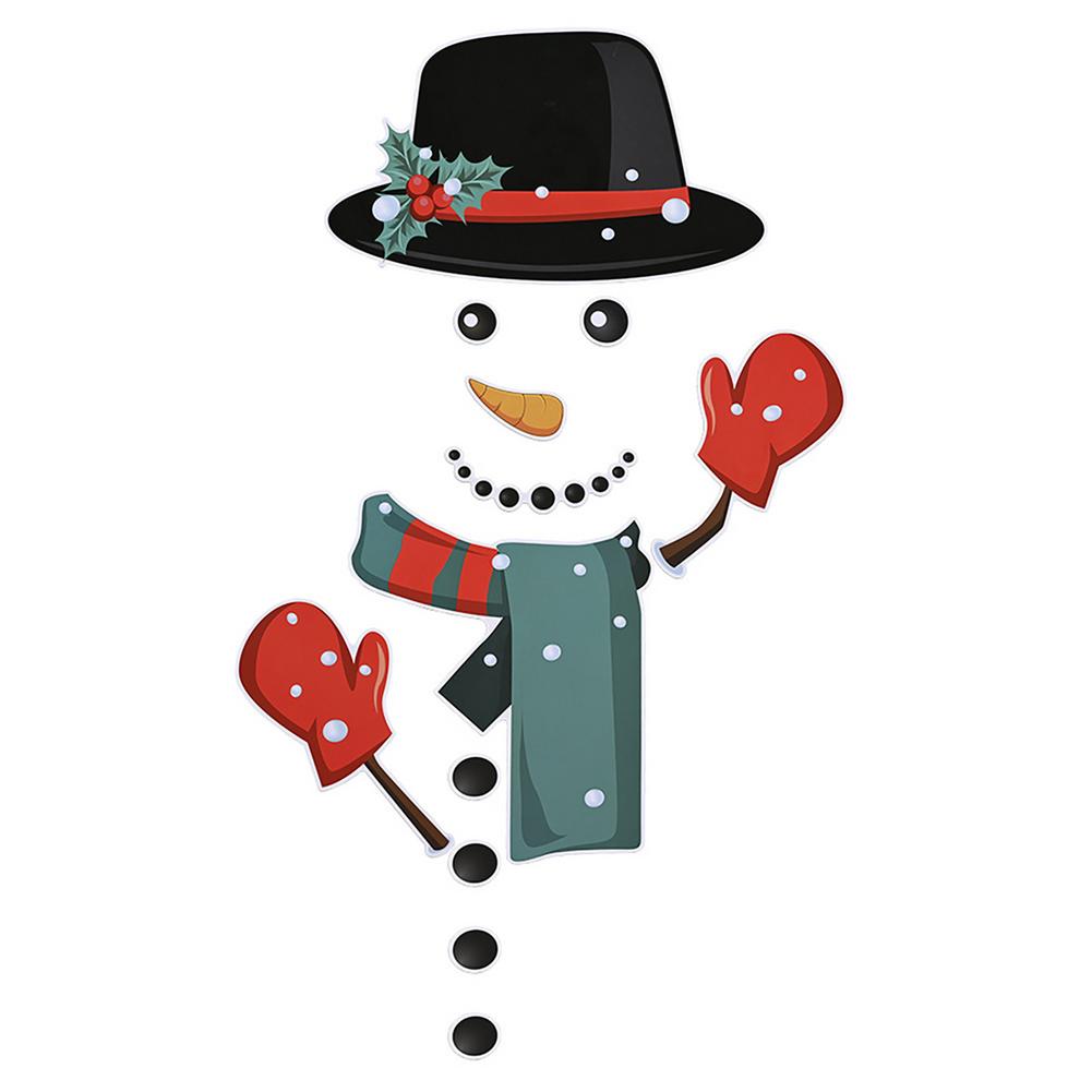 Christmas Decorations Creative Reindeer Snowman Santa Claus Refrigerator Magnet Stickers Set Cute Fridge Magnet Stickers