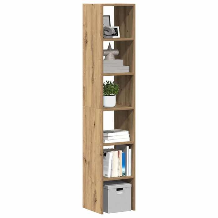 VidaXL Bookcases 2 Pcs Stackable Artisan Oak Engineered Wood, Shelf, Bookshelf, Book Support, Cabinet 858820