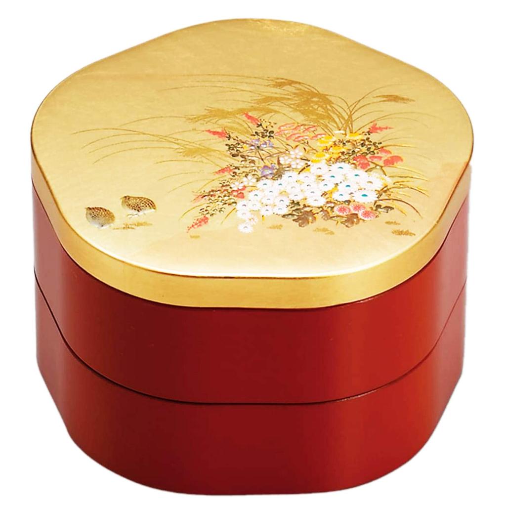 Maeju Lacquerware Miyabi Flower Weight Red 5.0 6R-507