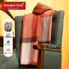 Shanghai Story Women's Pure Wool Plaid Scarf Shawl