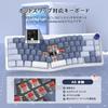 AKS068 Gaming Keyboard, Alice Layout, 68 Anti-Ghosting Keys, Gasket Construction, Hot-Swappable Ergonomic Design, South-Facing RGB Backlighting,