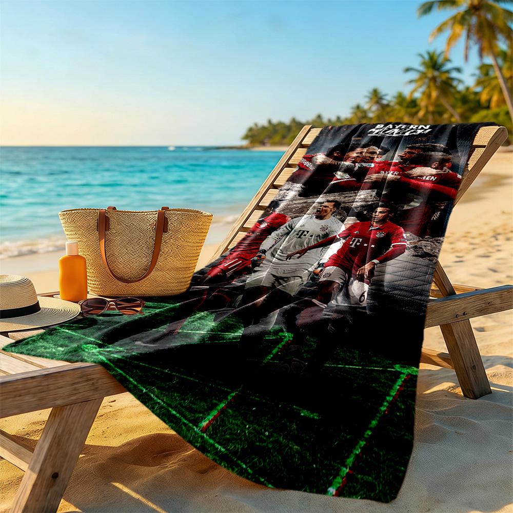 Bayern Munich Beach Towel Super Soft Microfiber Quickdry Fabric Comfortable Lightweight
