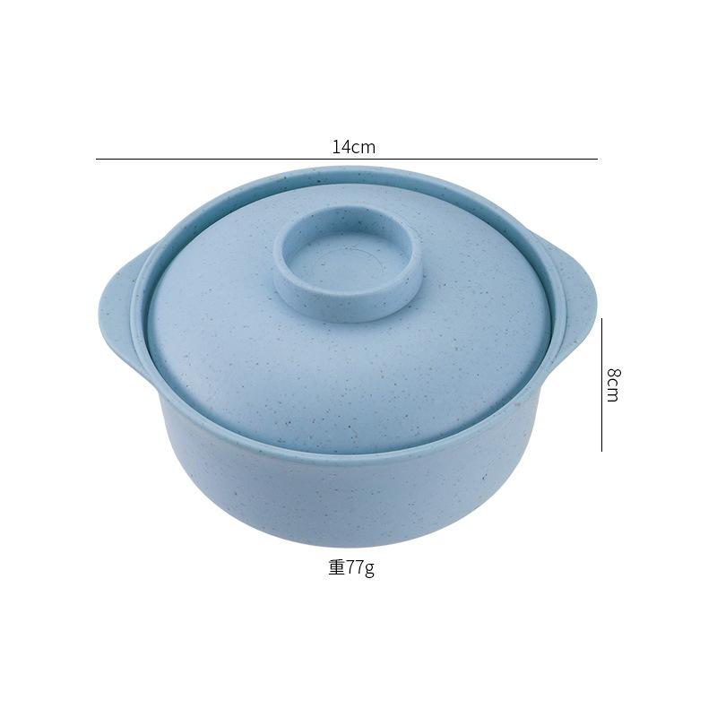 Instant Noodles Bowl with Lid Japanese Style Students Noodle Soup Rice Ramen Bowl Tableware