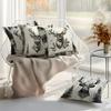 Home Decor Deer Heads & Forest Pattern Pillow Covers Pattern Cushion Cover Suitable For Sofa Bedroom Car Pillow Cover