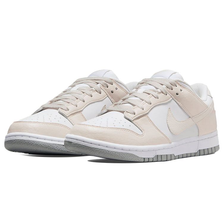 Nike Dunk Low Next Nature Light Orewood Коричневые женские кроссовки Кремово-белые DN1431-100
