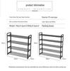 Modern Space-Saving Multi-Layer Shoe Rack: Punch-Free Assembly, Painted Finish for Living Room Storage