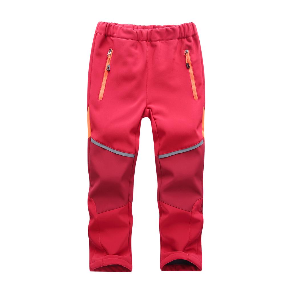 New Arrival Kids' Outdoor Softshell Pants Waterproof Breathable Durable Warm Climbing Trousers Spring Autumn for Boys Girls