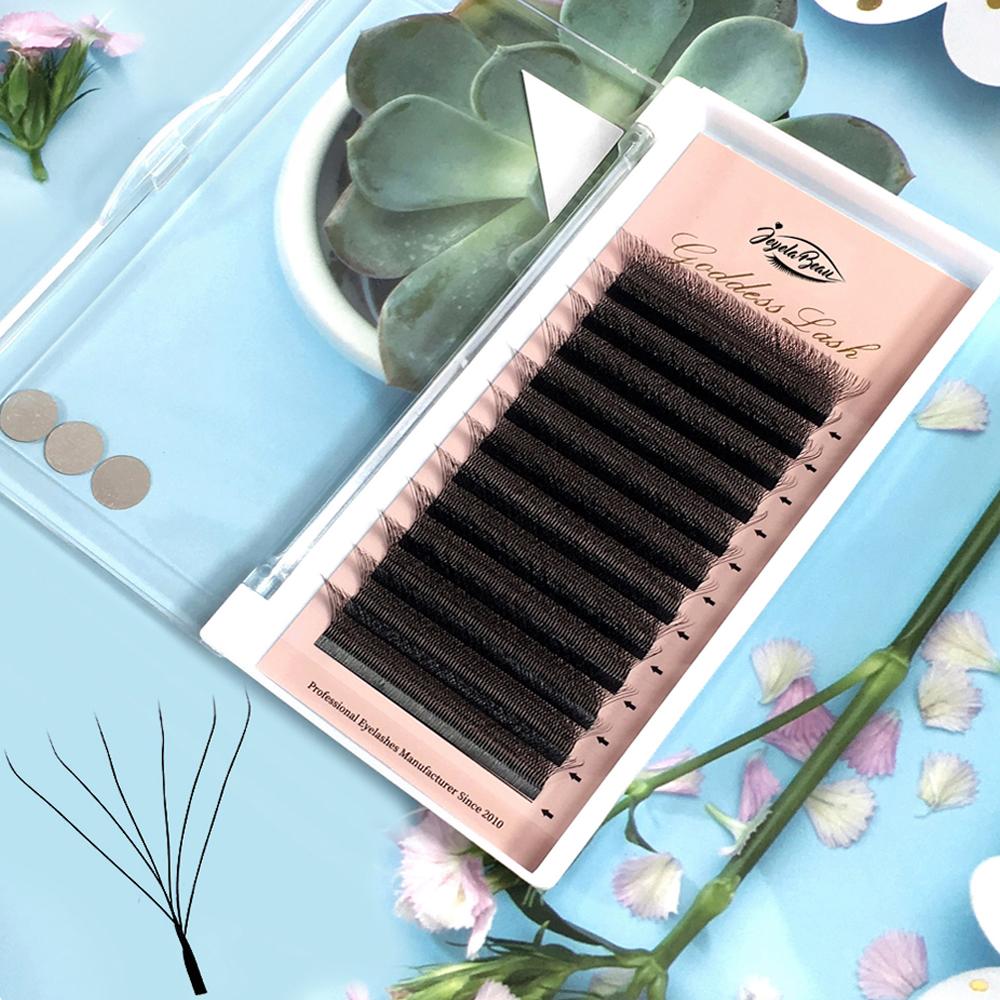 Goddess Cilios 6D W-образное наращивание ресниц Автоматическое раскрытие W-ресницы Завиток C/D Высококачественные индивидуальные накладные ресницы