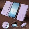 For TCL K23 K24 P10 T506D T509K T5094 T603DL T608DL Magnetic Flip Leather Case Coverage Shockproof Cover Wireless Charging Card Slot Holder