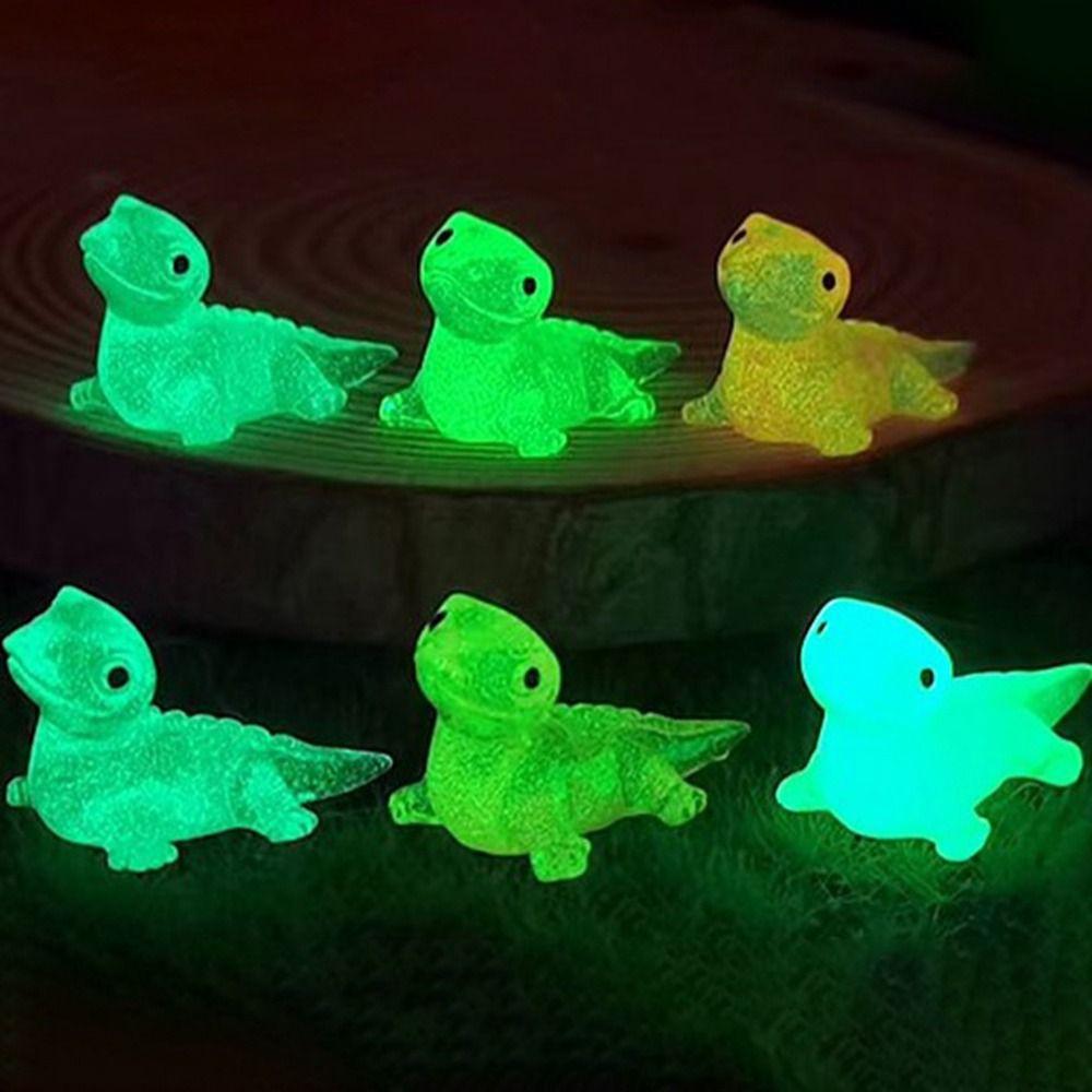 Cute Glow-in-the-dark Cute Lizard Micro Landscape Gardening Widget Cartoon DIY Material Resin Crafts DIY Accessories