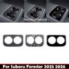 Для Subaru Forester 2024 2025 2026 ABS карбон Панель-наклейка на крышку подстаканника заднего ряда центральной консоли салона