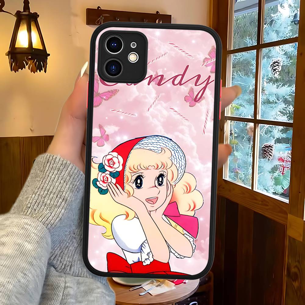 Классический C-Candy C-Candy Аниме Силиконовый Матовый Чехол Для Телефона Для Iphone 13 14 15 16 Pro Max 11 12 X Xs Max Мягкая Крышка