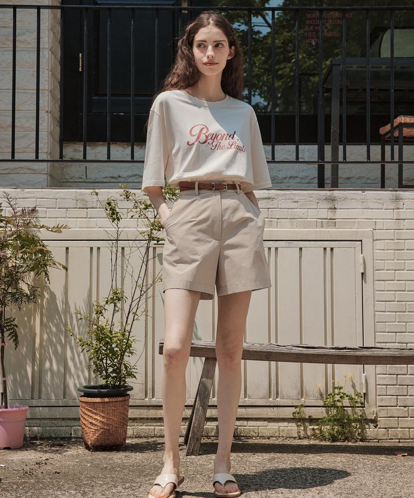 ZEROSTREET [5 Colors] Cotton Elastic Waist Shorts