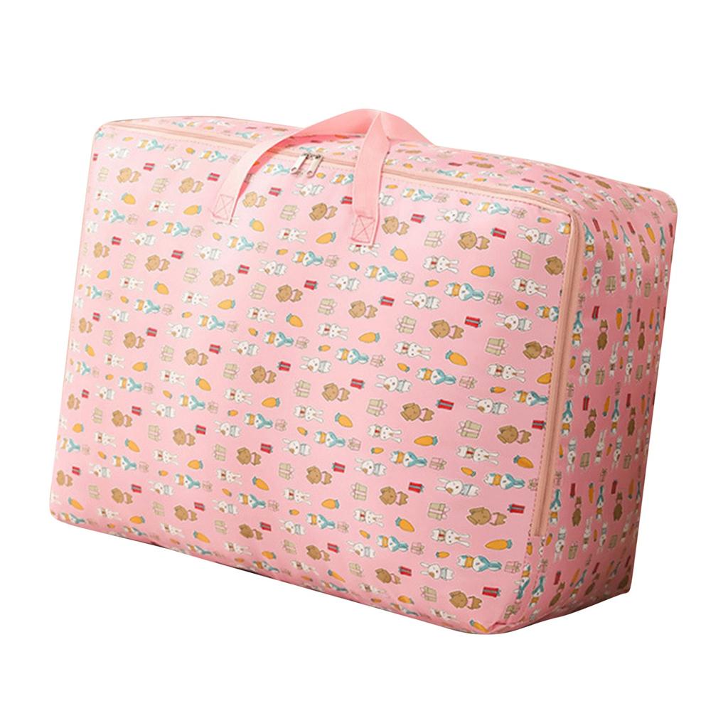 50x35x20см Розовый Заяц Мешок для хранения одеял Пылезащитный Органайзер Ткань Оксфорд Мешок для хранения одеял
