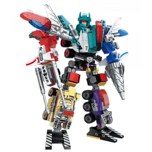 Pi Lego Compatible Block 001 6 Kinds of Coalesced Police Robots