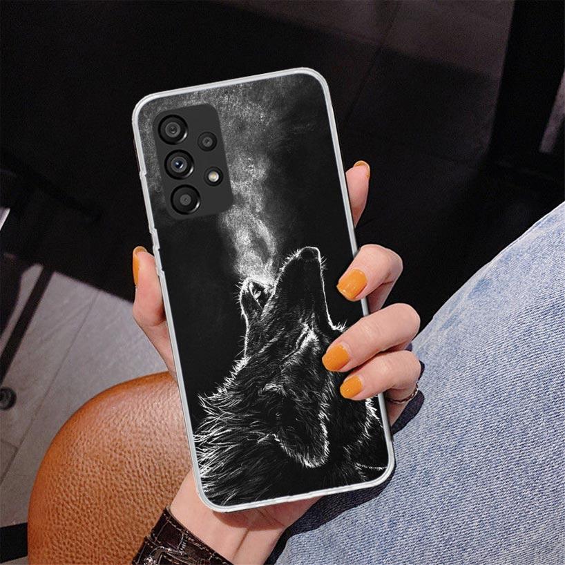 Злой Волк Жесткий Чехол Для Телефона Для Samsung Galaxy A17 A16 A15 A14 A13 A57 A56 A55 A54 A53 A37 A36 A35 A34 A33 A26 A25 A24 A