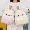 Japanese Style Cat Backpack 3D Ears Design Lightweight Cartoon Schoolbag Adjustable Straps Pastel Shades Kawaii Rucksack