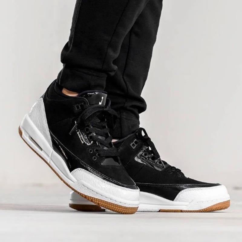Jordan 3 Ретро Черно-белый Жевательный GS 441140-022