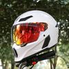 VGV Full Face Motorcycle Helmet Handsome Mecha Style Various Lenses Sunscreen Glare Protection Man Women ECE DOT Personalities