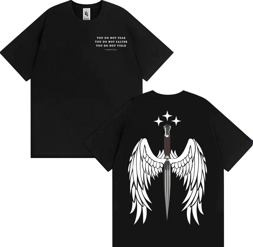 Limited Bat Boys Azriel Shadowsinger T Shirt Unisexs Clothing Harajuku Vintage Graphic T Shirts Male Summer Tops Short Sleeve Tees