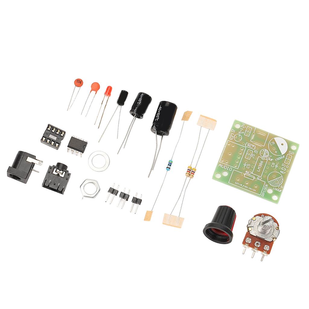 LM386 Комплект аудиоусилителя Супер Мини Умный Электронный DIY Модуль Плата FR4‑A Печатная Плата 3‑12 В