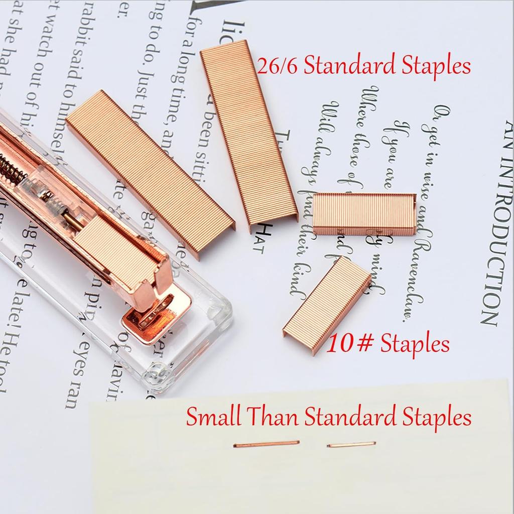 NatSumeBasics Colorful #10 Staples Colored Staple for Mini Stapler, 4000 Metallic No. 10 Staples, Smaller Than Standard Staple (Assorted)