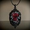 Sun Moon Style Halloween Necklace Flower Pattern Rope Chain Necklace  Jewelry Accessories