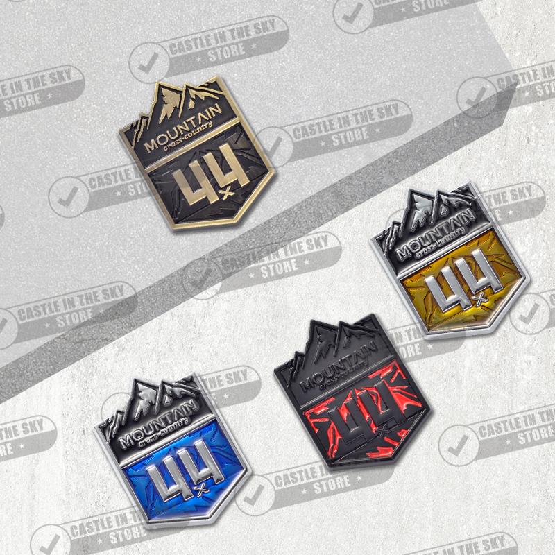 1Pc 3D Car Sticker 4x4 Mountain Front Grille Badge Metal Decal Emblem For Wrangler Grand Cherokee Compass Silverado Accessories