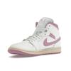 Air Jordan 1 Mid Strawberries & Cream женские кроссовки Sail Pink Coconut-Milk BQ6472-162