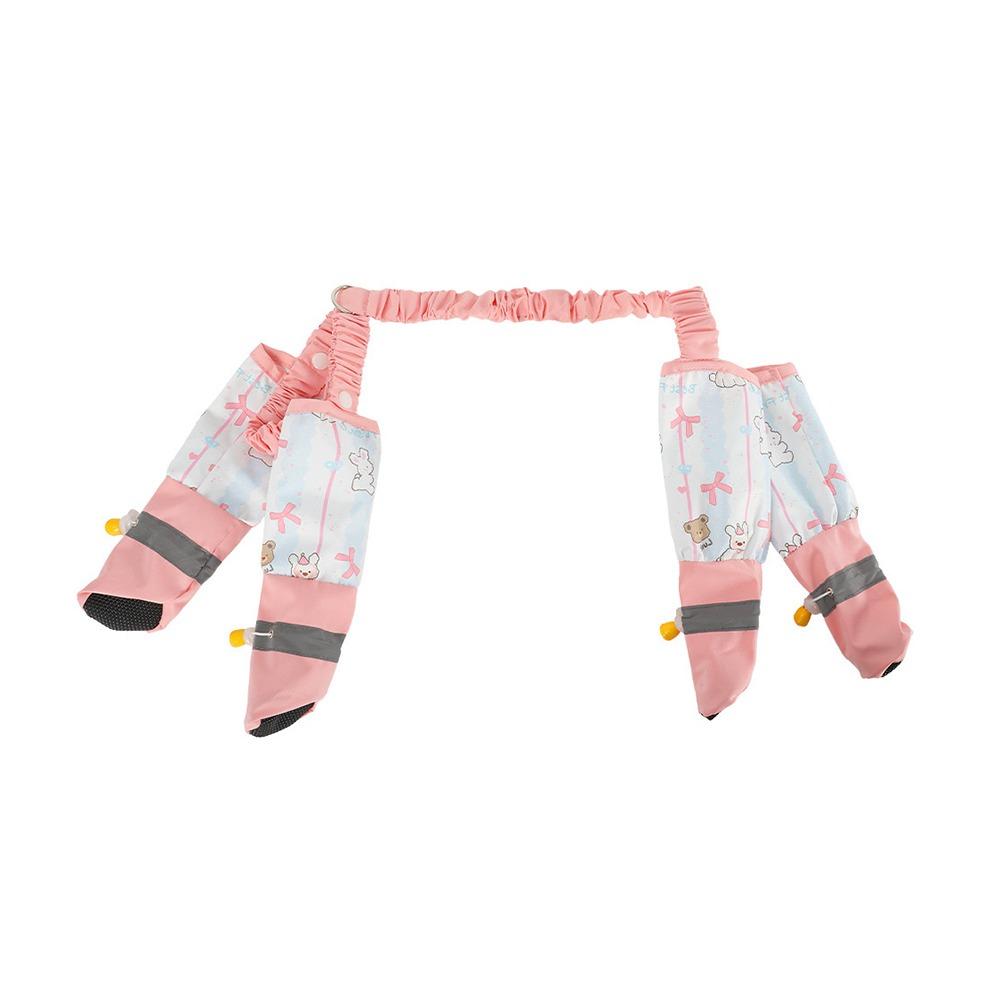 Adjustable Dog Four-Legged Pants Waterproof Dog Jumpsuit Shoes Dog Rain Boots Pet Supplies
