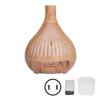 400 мл Увлажнитель воздуха с текстурой дерева, полый, электрический, цветная светодиодная лампа, диффузор для ароматерапии с пультом дистанционного управления