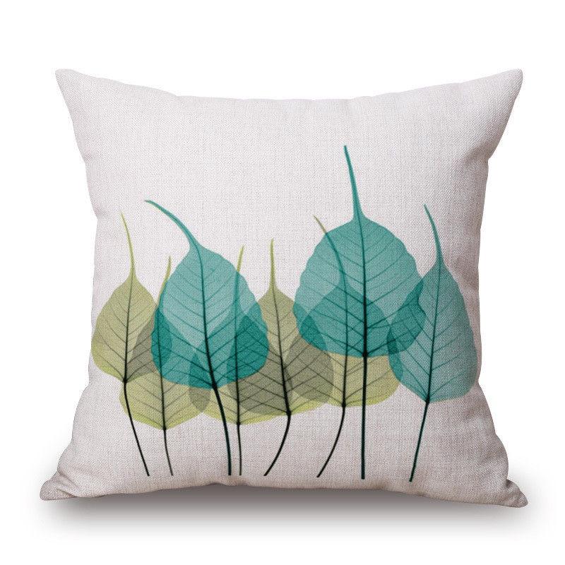 Premium Cotton Linen Pillow Case With Timeless Tulips Design For Home Decor