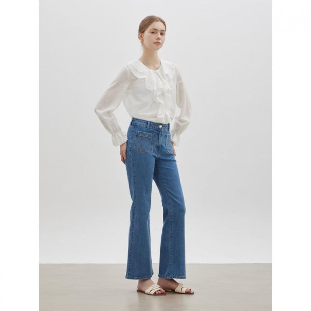 Cc Collect Slim Bootcut Denim Pants Washing C261psa402