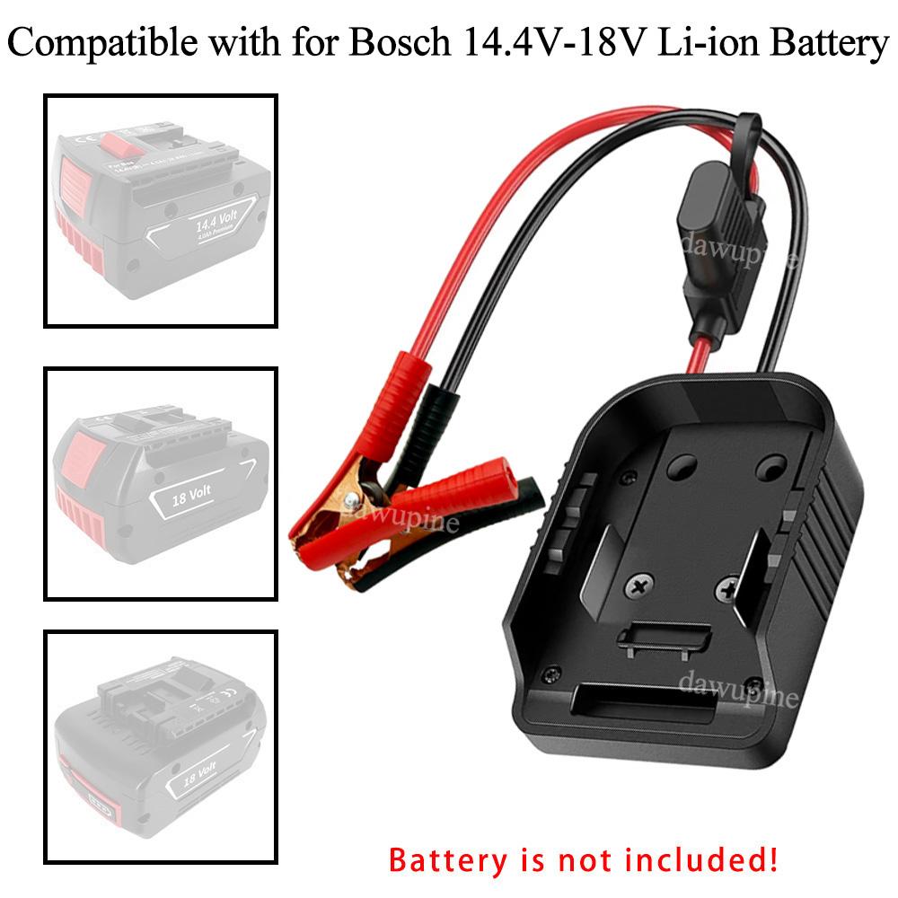 Power Tools Parts For Makita for Bosch 14.4V 18V Lithium Battery DIY Adapter Car Emergency Power 30A Fuse Igniter Jump Starter
