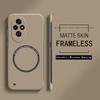 Новый безрамный магнитный чехол Magsafe Slim для Xiaomi Poco X7 X6 F6 F5 Pro с беспроводной зарядкой, твердый жесткий матовый чехол для задней панели из ПК