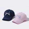 Trendy Womens Denim Baseball Hat With Feminine Bow For A Fresh Summer Fashion Statement