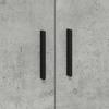 Storage Cabinet 2 pcs Concrete Grey 108 x 41 x 40 cm