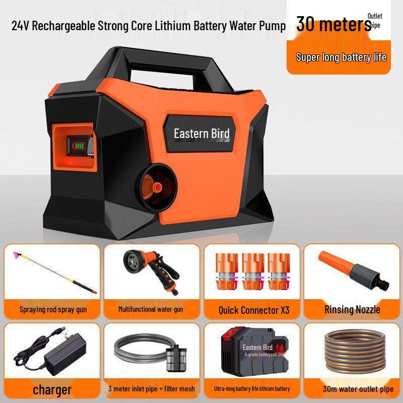 Rechargeable Automatic Water Pump for Vegetable Patch Irrigation - Ideal for Rural and Outdoor Use