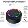 Enceinte Bluetooth Étanche Portable avec FM Radio HAISSKY LED - Noir A