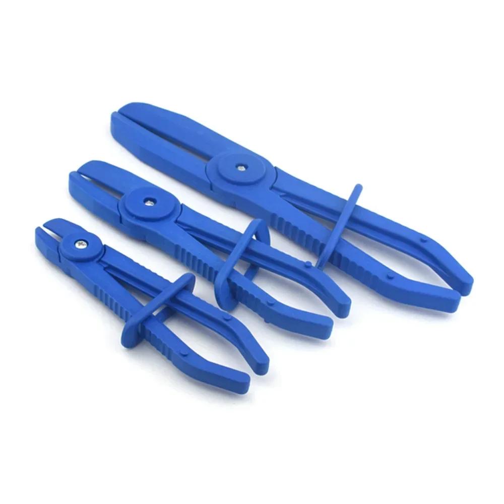3pcs Nylon Hose Clamp Tool Set Brake Fuel Water Line Clamp Plier Hands Free Tool Car Repair Tools Hose Pliers