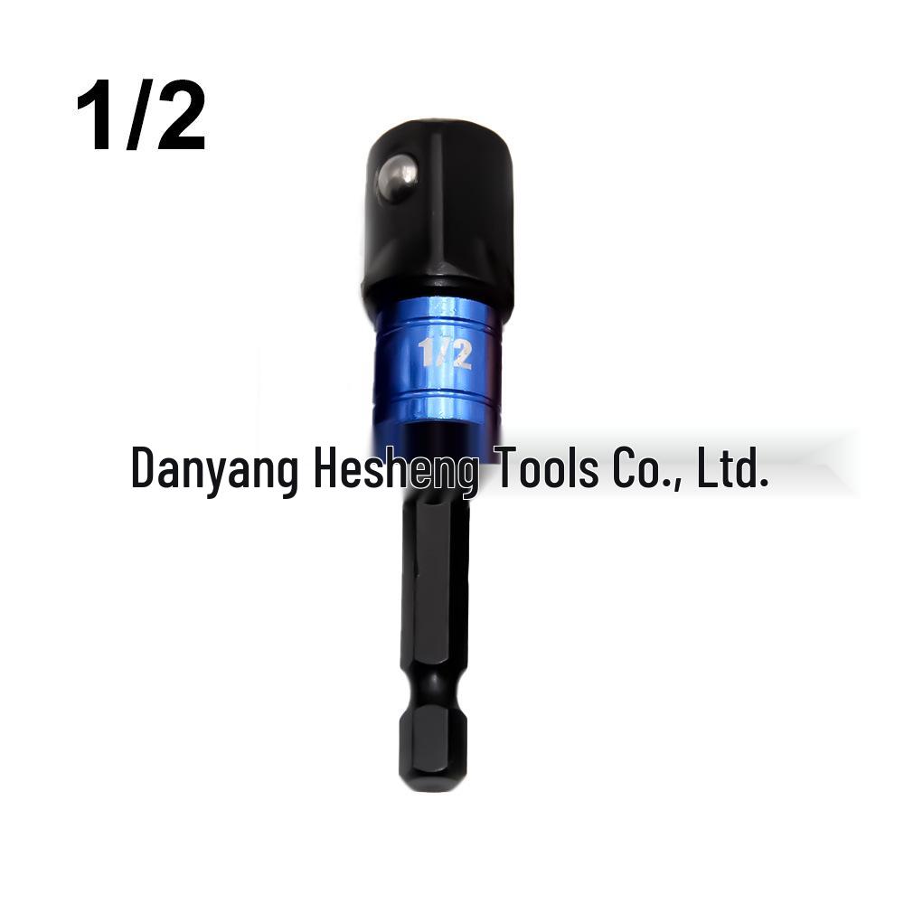 Набор из 3 предметов адаптеров для ударного гайковерта с шестигранным хвостовиком (1/2", 3/8", 1/4") для электрической отвертки